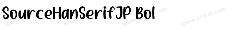 SourceHanSerifJP Bol字体转换